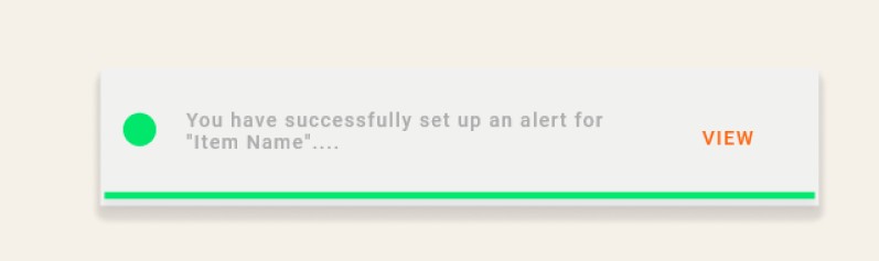 Time-based non-persistent notification