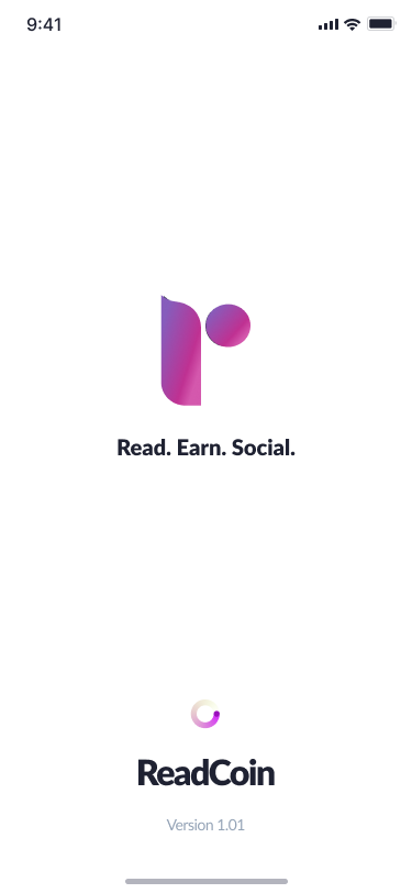 ReadCoin launch loading animation frame