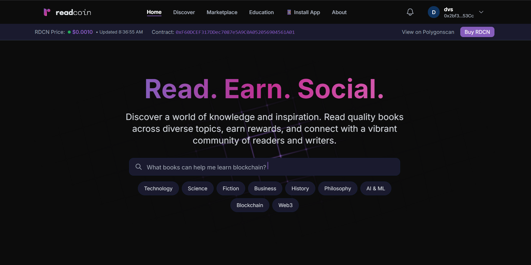 Writer dashboard